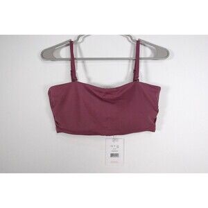 Andie Women's Bandeau Bikini Top in Mauve